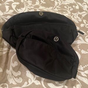lululemon athletica Black cosmetic Bag Set